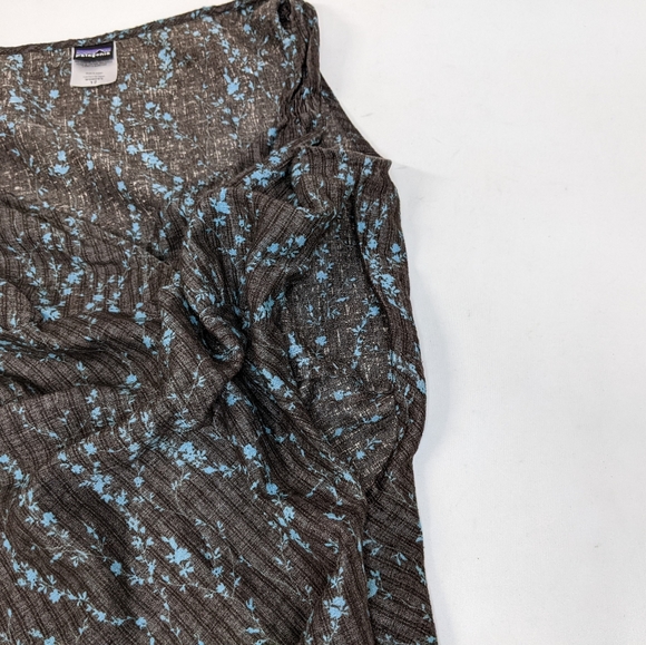 Patagonia Floral Tank Top, Hemp, High-back Tank Top, Ladies 12, Retro / Vintage - Picture 6 of 12